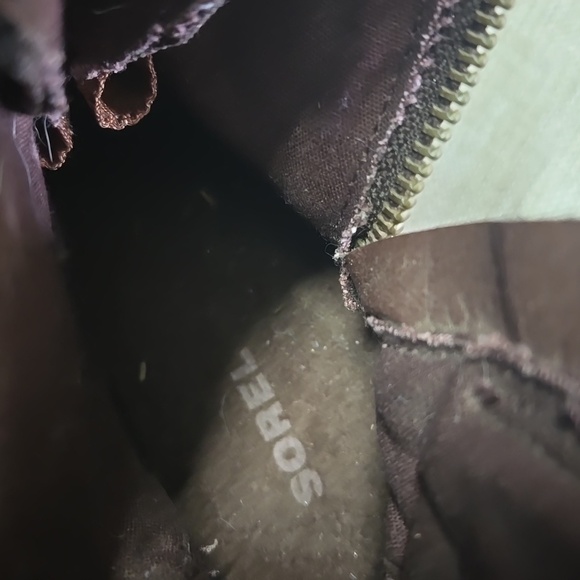 Women's Sorel Dark Brown Water Proof Leather Boots sz 7.5 - Picture 9 of 9